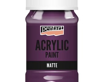 Purple | Pentart Acrylic Paint Matte | 100ML | mixed media, scrapbooking, art journals, diy crafts