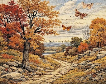 The Golden Shore | Ellen J Goods  |Decoupage Queen paper|A4|scrapbooking, art journals, mixed media