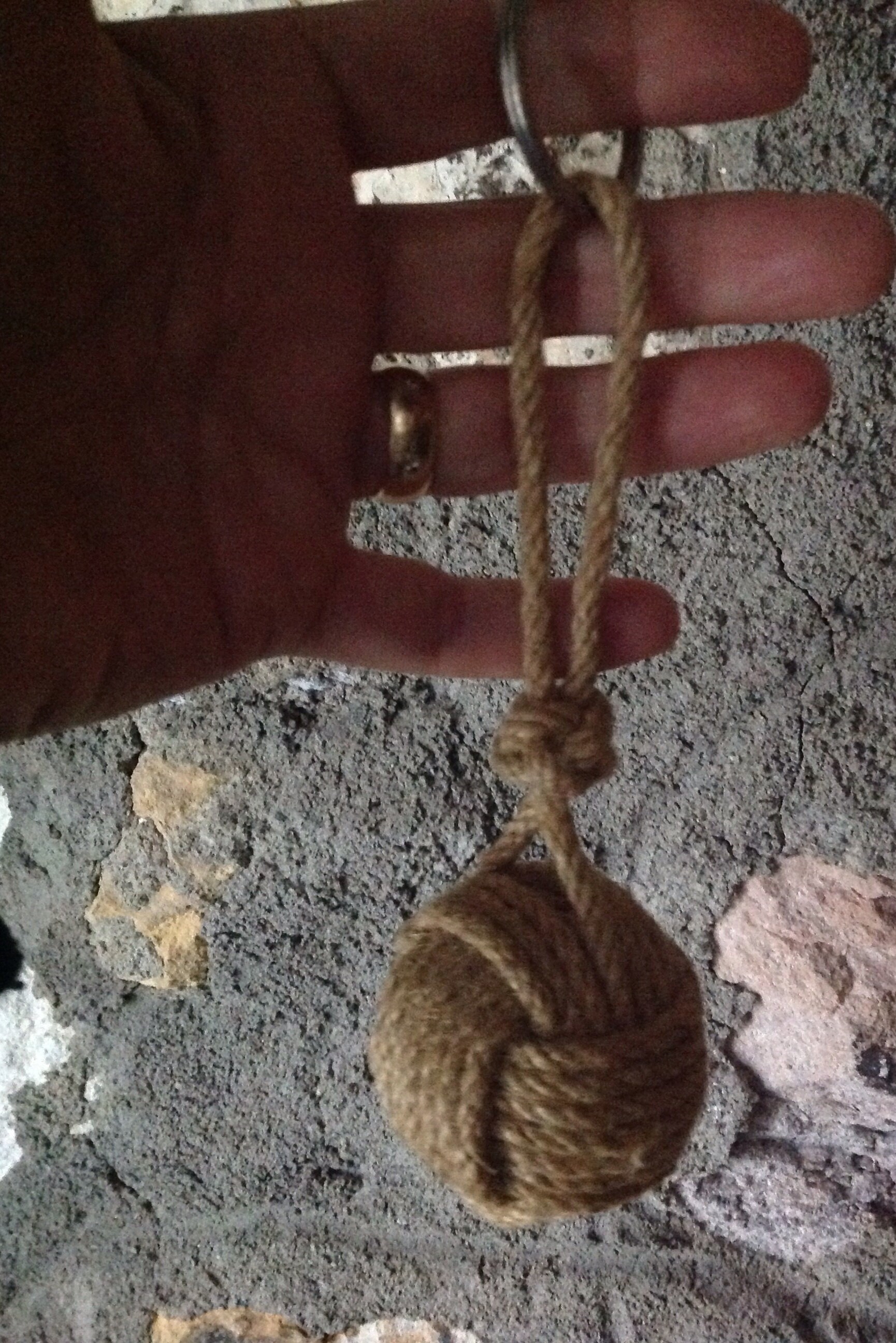 Keychain Floating Made of Jute Rope Maritime Nautical Motorboat Sailing ...
