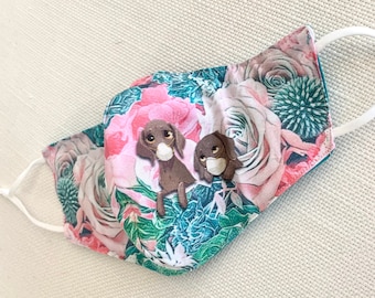 Weimaraner Floral