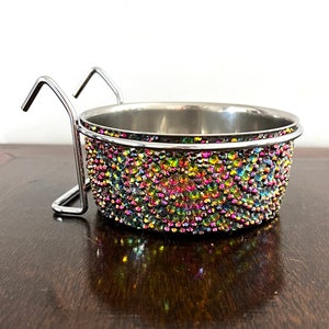 Crystal Rainbow Crate Kennel Bowl