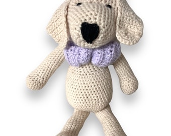 Weimaraner Crochet Doll