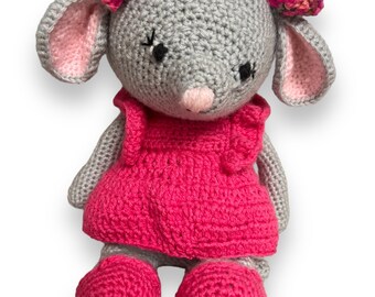 Milly the Crochet Mouse Doll