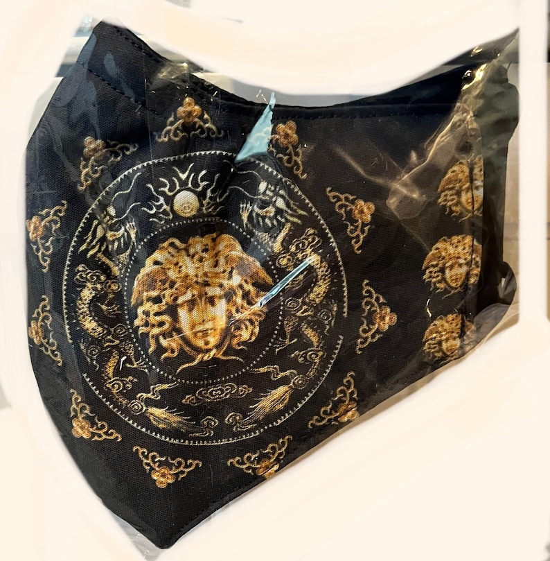 Black Gold Face Mask Etsy