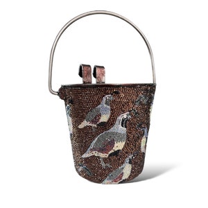 Quail Pointer Crystal Crate/ Kennel Bucket