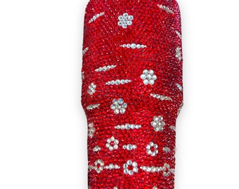 Red Rhinestone 30oz Vaso cónico