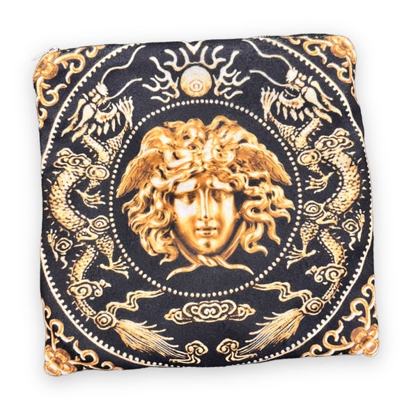 Medusa Black Gold Accessory Bag