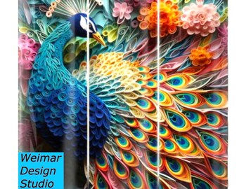 Peacock Sublimated Tumbler 30 oz