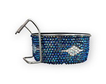 Crystal Blue Animal Crate Bowl