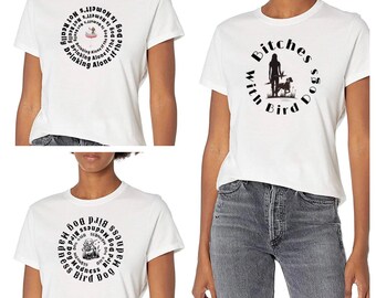 Camisetas recortadas Graphic Bird Dog