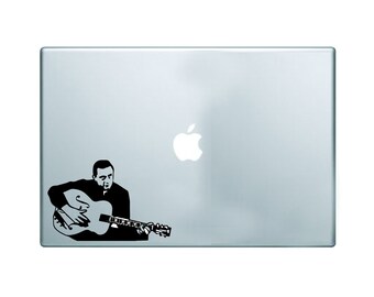 Johnny Cash Stickers Original Rock n Roll//Johnny Cash Decal Vinyl car bamper tumblers Gitar Truck Laptop