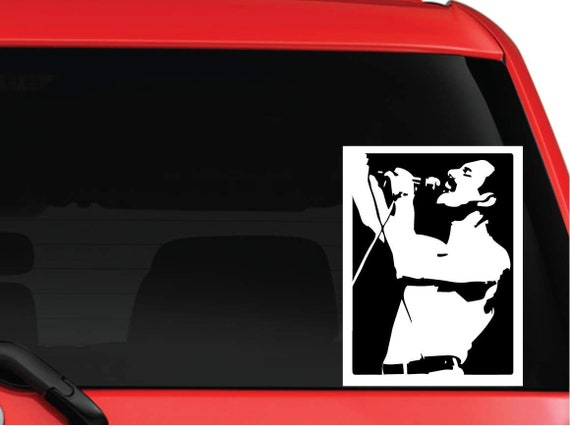 Johnny Cash nice silhouette car Laptop MAC Decal Sticker 6/" Black