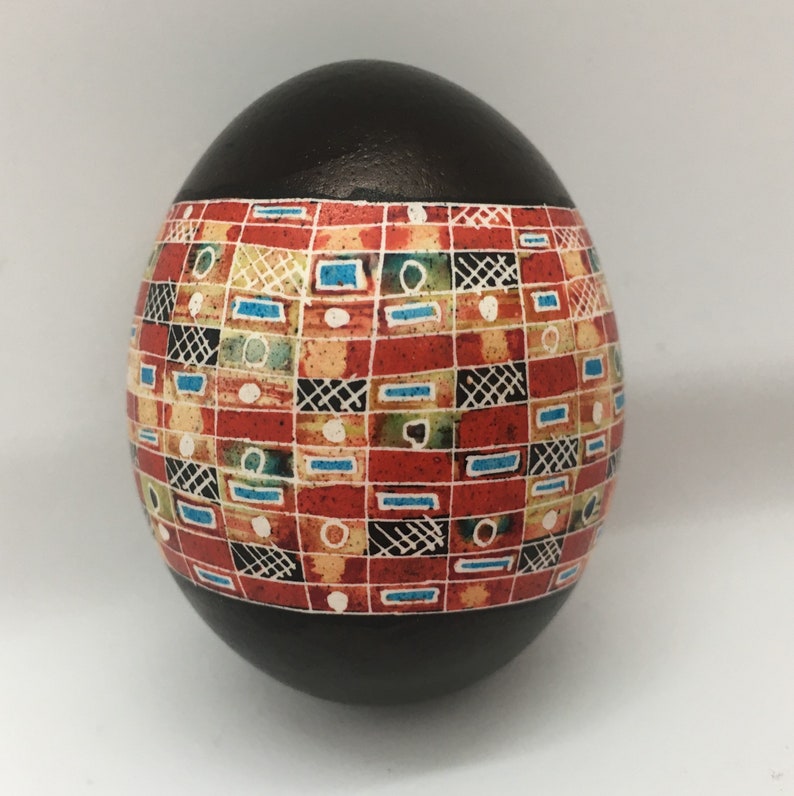 Ukrainian Egg Easter Pysanka Egg Modern Design Batik Art Unique Gift - Etsy