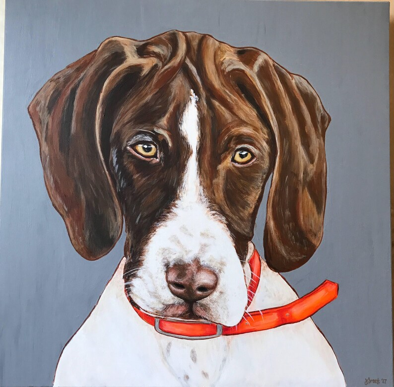 Custom Painted Pet Portraits-Acrylic on canvas image 5