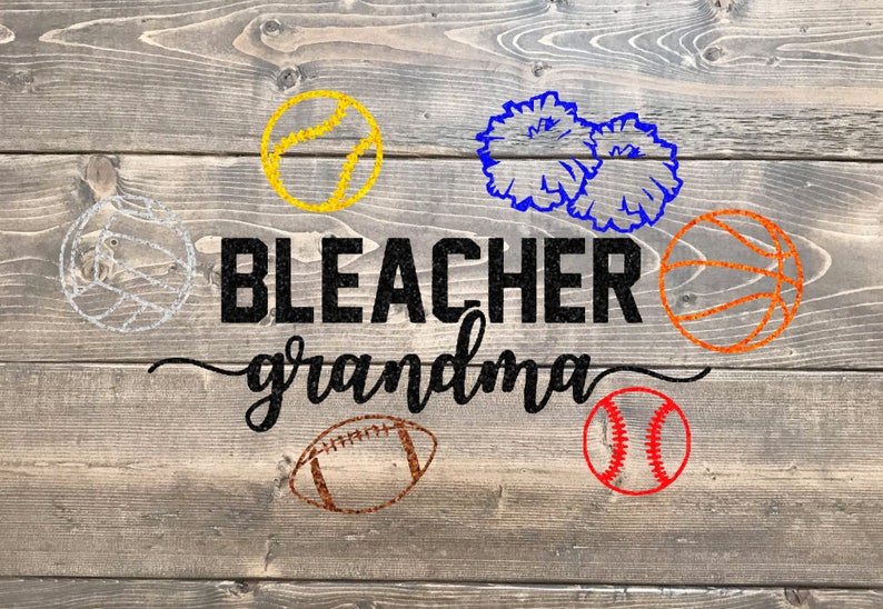 Download Bleacher Grandma Sports grandma t shirt grandma svg | Etsy