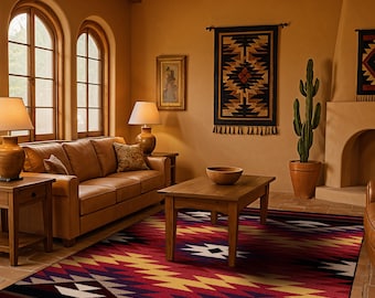 Bright Southwestern Rug, Colorful Southwestern Rug, Southwestern Rug, Southwest Rug, Southwestern Rug, Southwest Area Rug, Bright Area Rug
