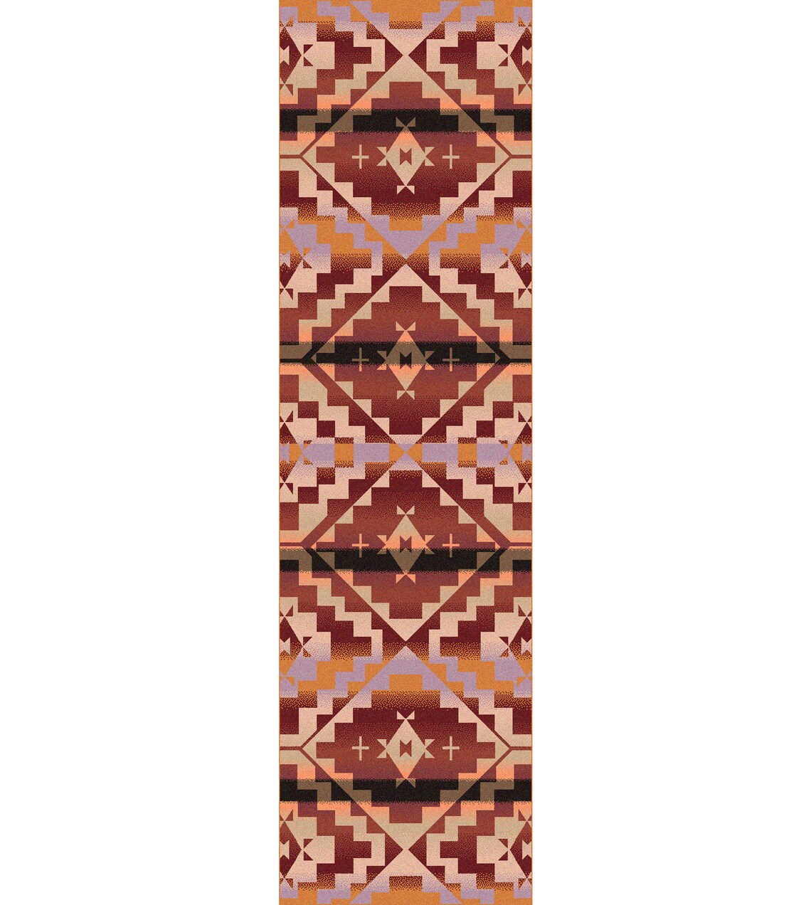 Red Southwest Rug Orange Southwest Rug Southwest Rug Etsy