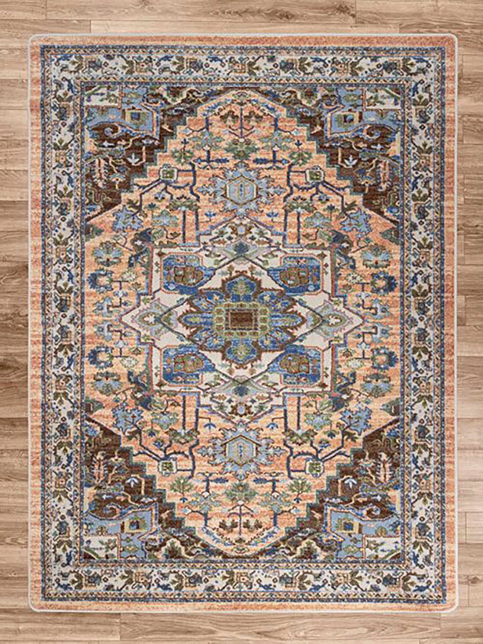 Orange Persian Style Rug Persian Style Area Rug Persian Rug Etsy