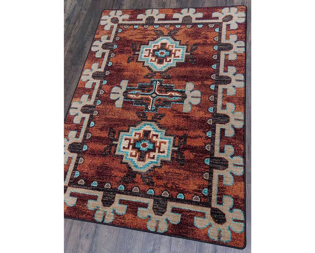 Red Southwestern Rug, Red Southwest Rug, Southwestern Rug, Southwest