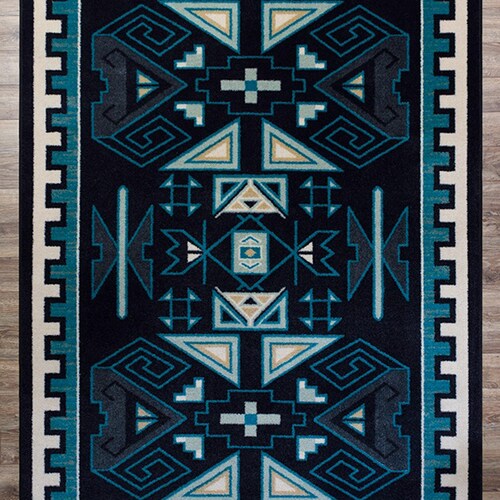 Blue Rug, Blue Area Rug, Dark Blue Rug, Dark Blue Area Rug, Navy Blue Rug, Navy Blue Area Rug, Southwest Rug, Southwestern Rug, Area Rug shops