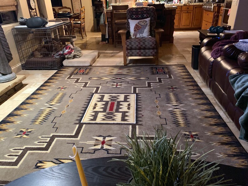 Southwestern Area Rug Southwestern Rug Native American Etsy
