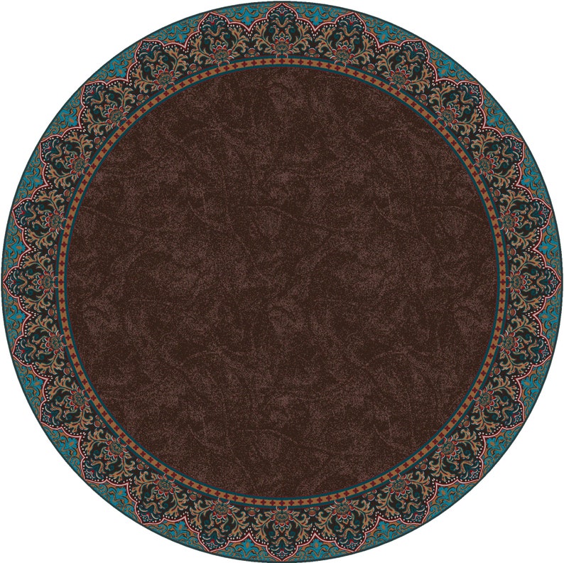 Western Rug Brown Western Rug Western Rug 8x10 Western Area Etsy