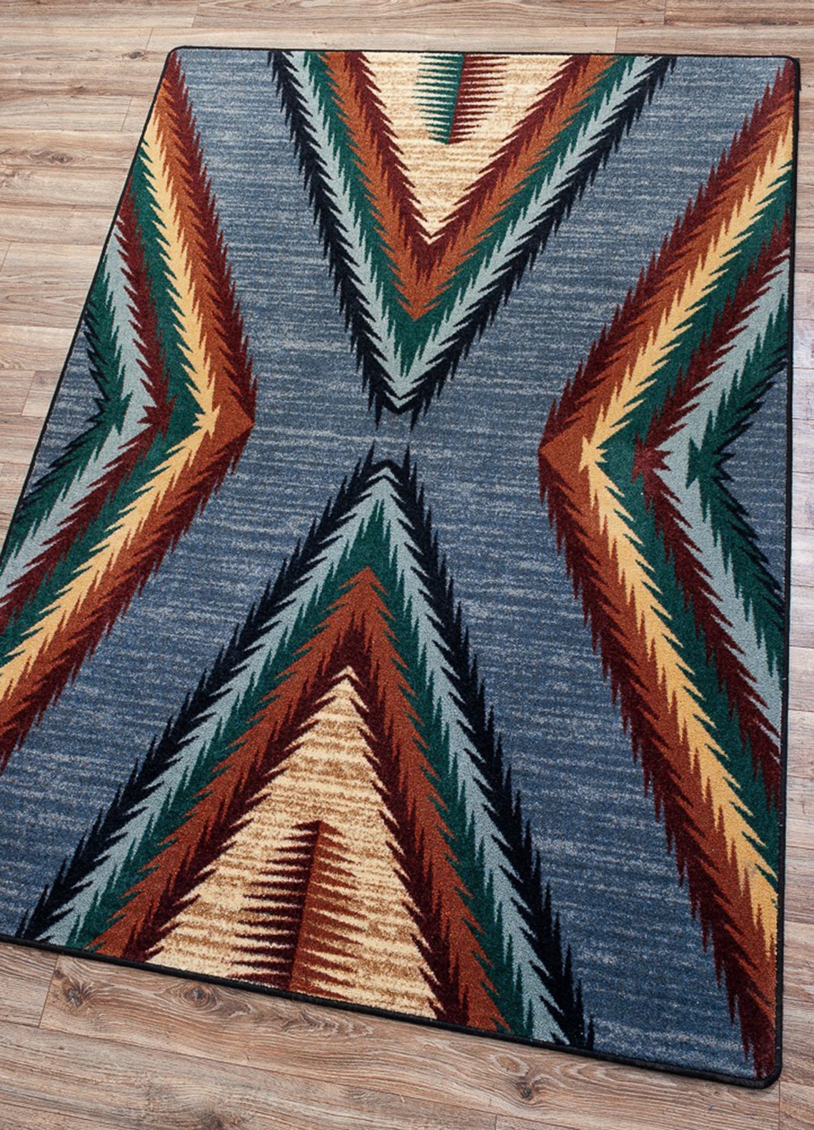 Blue Southwestern Rug Southwest Rug Southwestern Rug Etsy