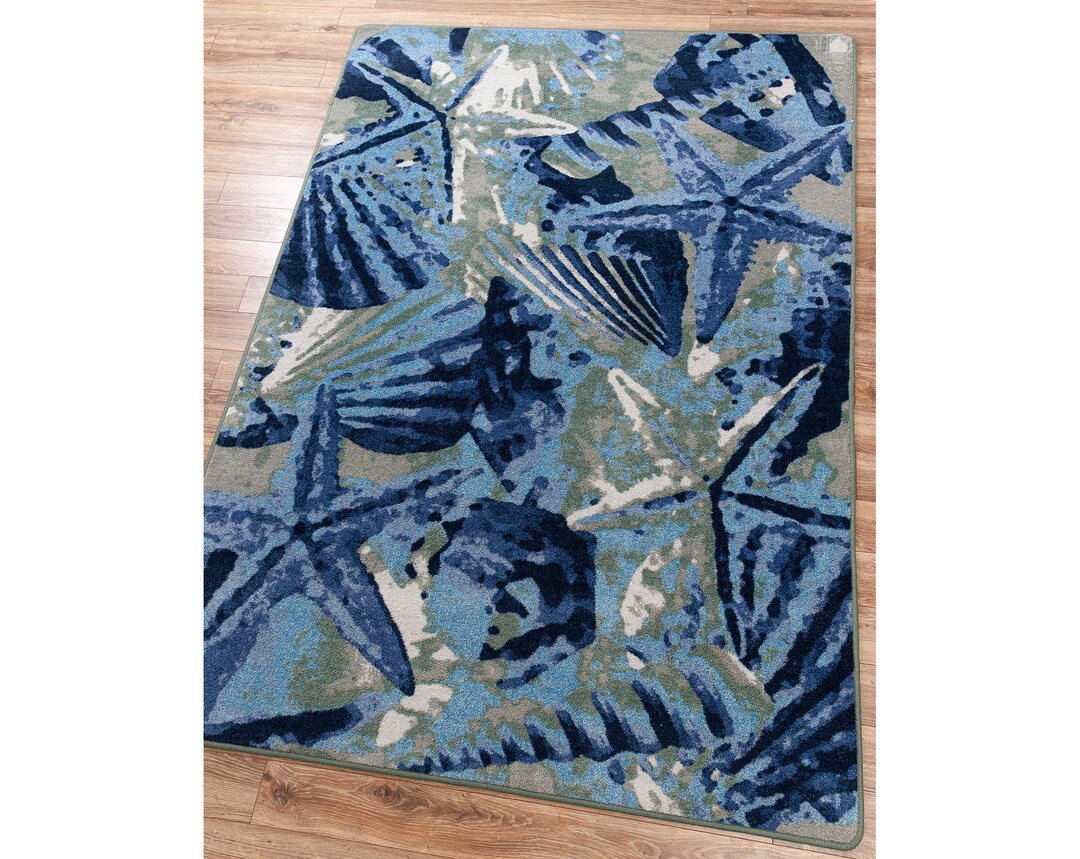 Sea Shell Rug, Seashell Rug, Sea Shell Area Rug, Seashell Area Rug