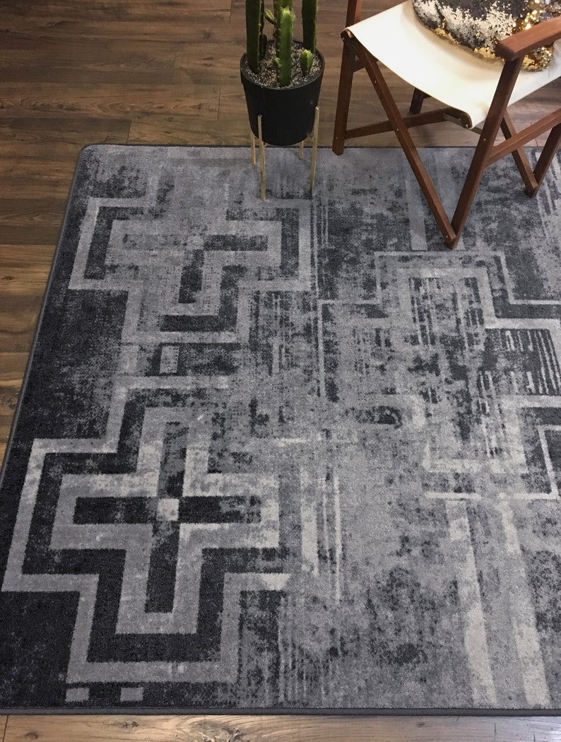 Gray Rug Grey Rug Grey Area Rug Gray Vintage Rug Gray - Etsy