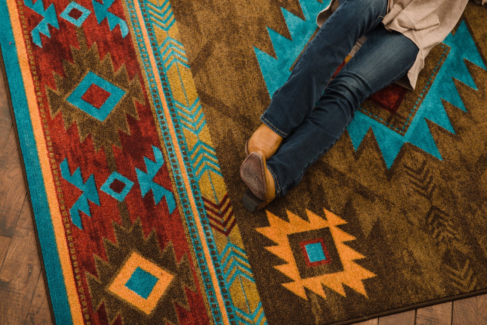 Native American Style Rug Native American Style Area Rug Etsy