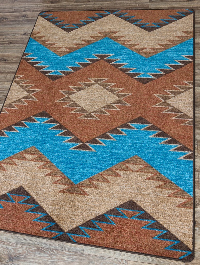 Native American Inspired Rug Native American Style Area Rug Etsy