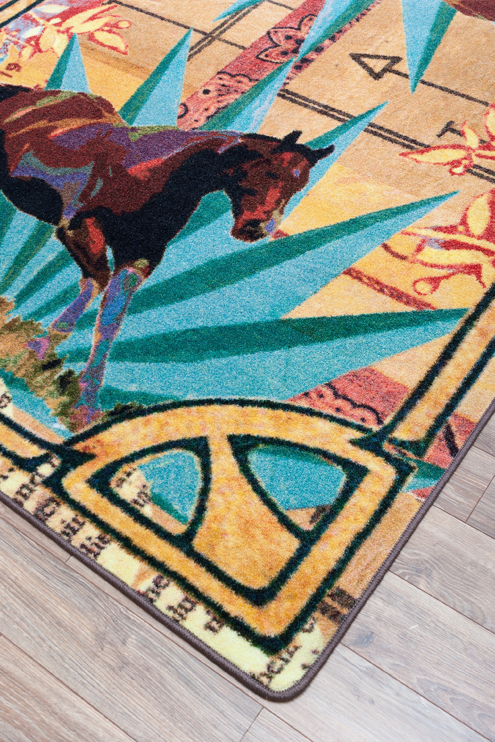 Horses Rug Horse Rug Horse Area Rug Western Rug Western Etsy