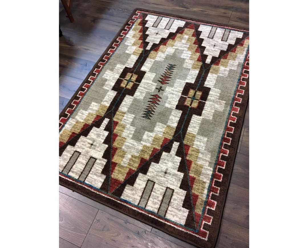 Aztec Rug, Aztec Area Rug, Native American Style Rug, Native American