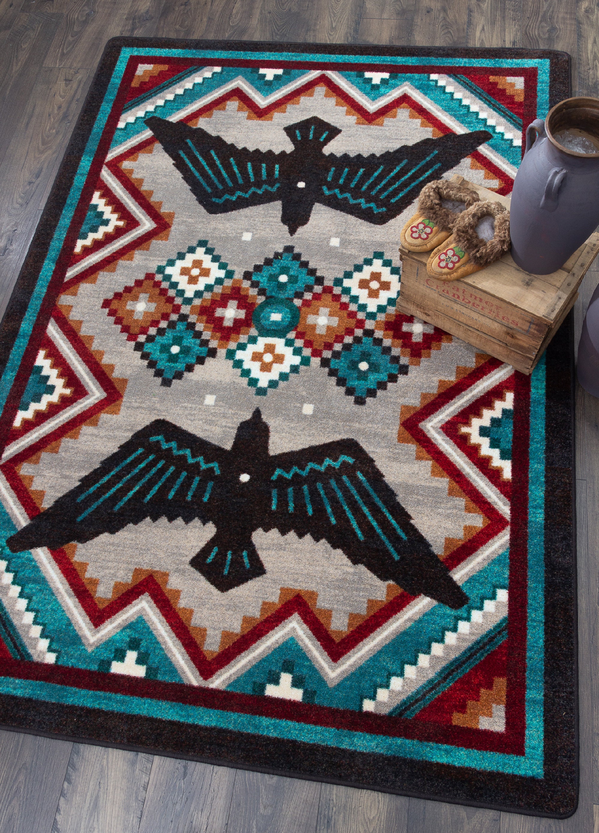Native American Style Rug Native American Style Area Rug Etsy