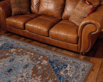 Blue Persian Style Rug | Persian Style Area Rug | Persian Rug | Persian Area Rug | Blue Persian Rug | Persian Area Rugs | Blue Area Rug