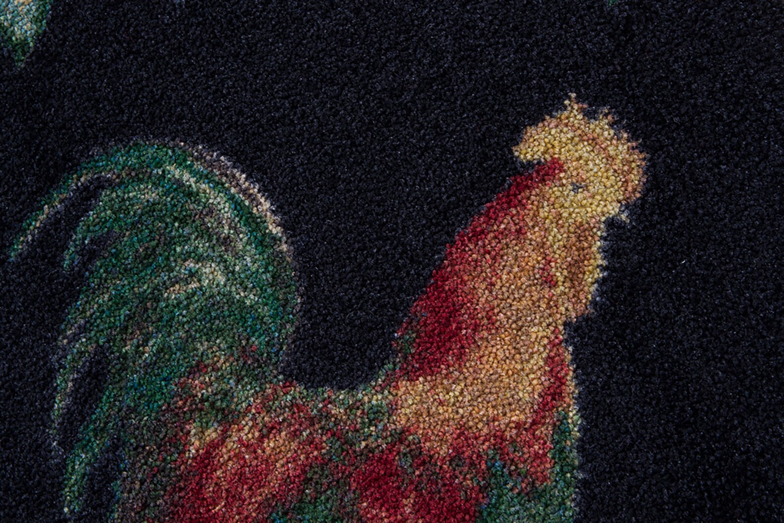 Red Rooster Rug Checkered Rooster Rug Cabin Rug Rooster Etsy