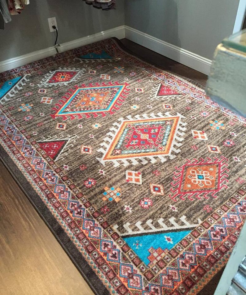 Southwest Rug Southwest Area Rug Southwestern Rug Etsy
