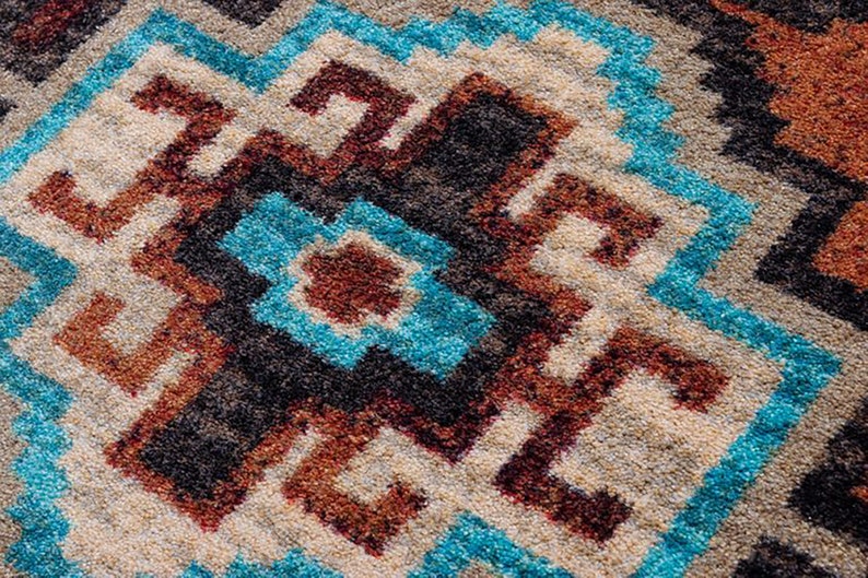 Red Southwestern Rug Red Southwest Rug Southwestern Rug Etsy