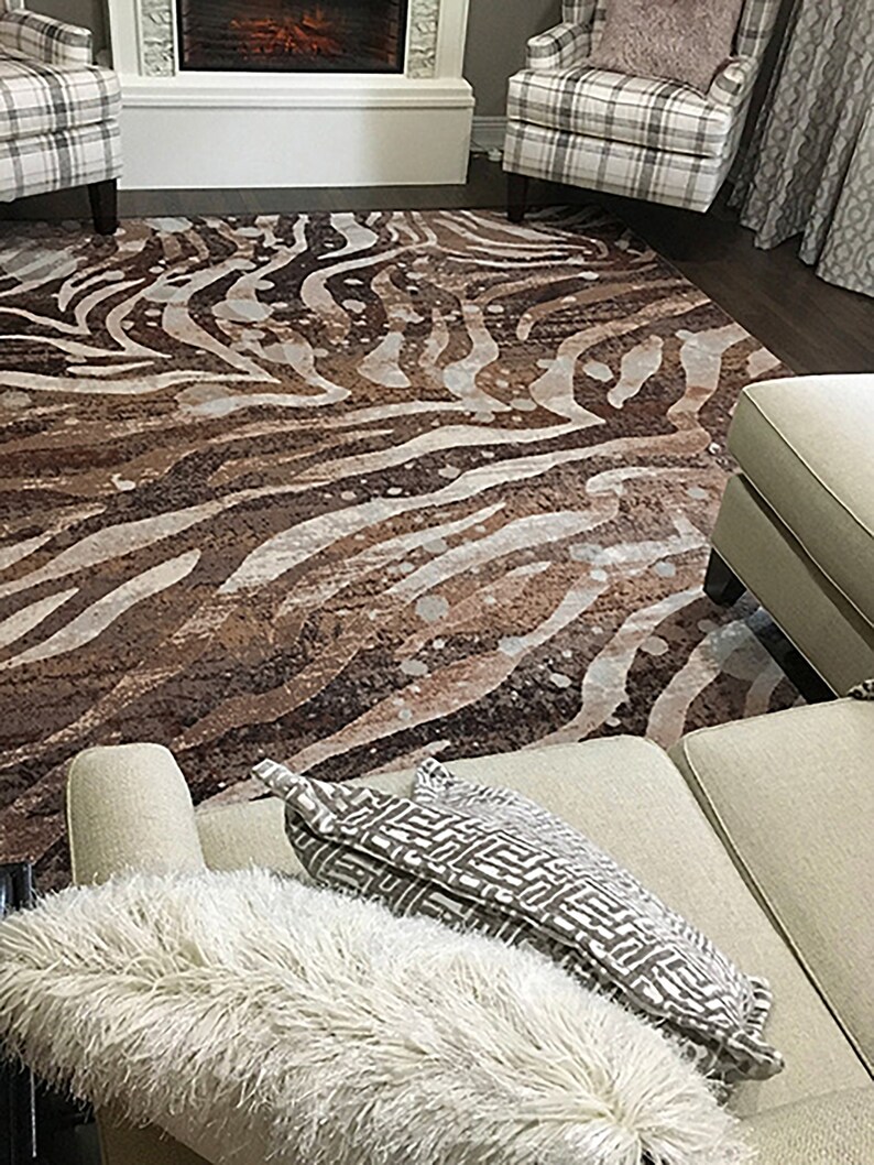 Modern Zebra Rug Zebra Area Rug Zebra Print Rug Zebra Print Etsy