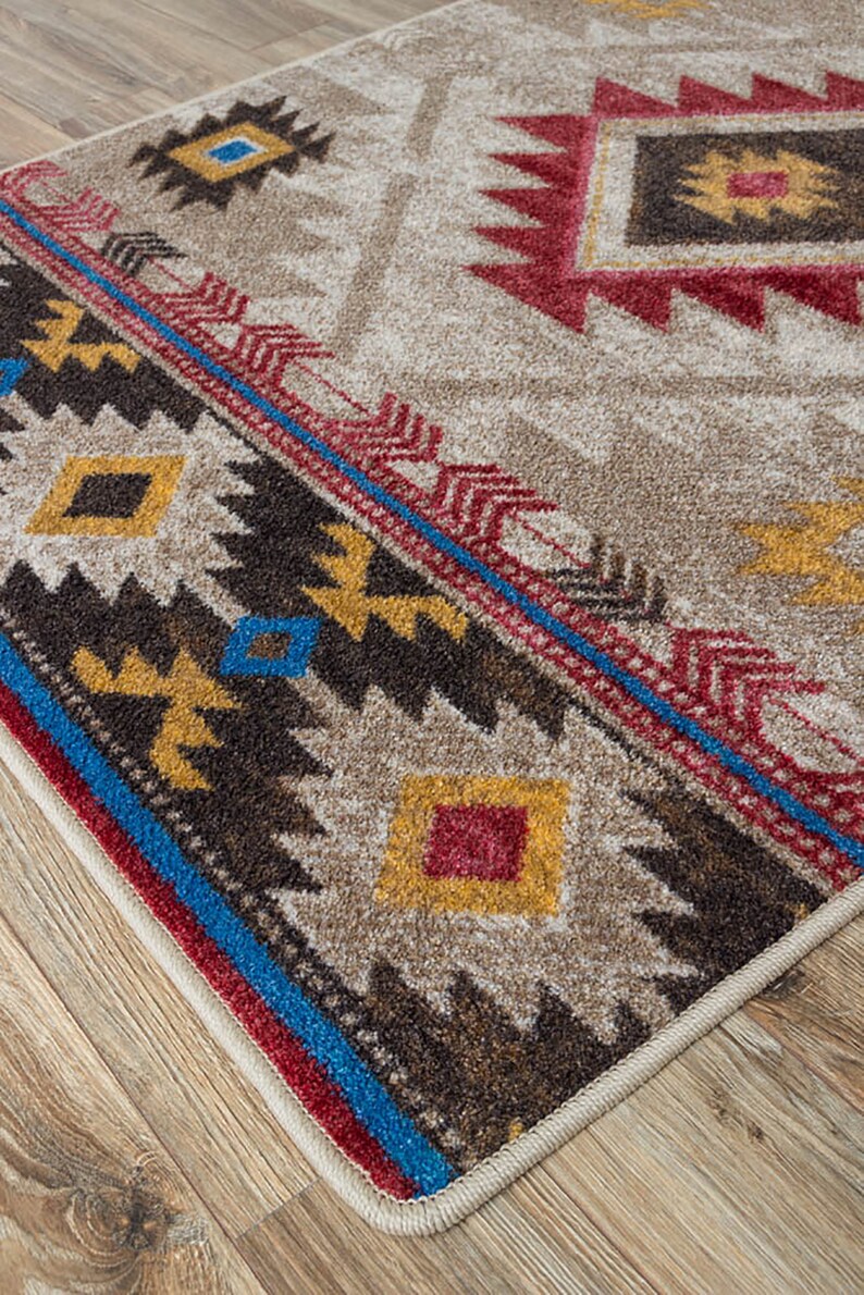 Southwest Area Rug Native American Style Rug Southwestern Etsy Canada