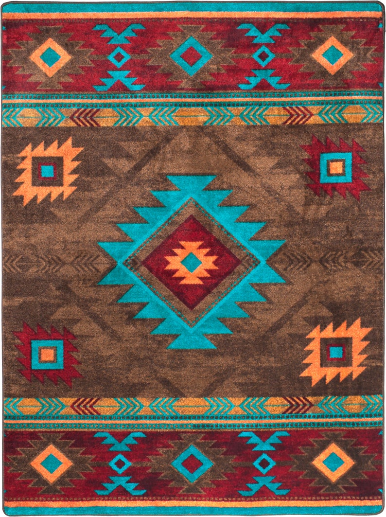 Native American Style Rug Native American Style Area Rug Etsy