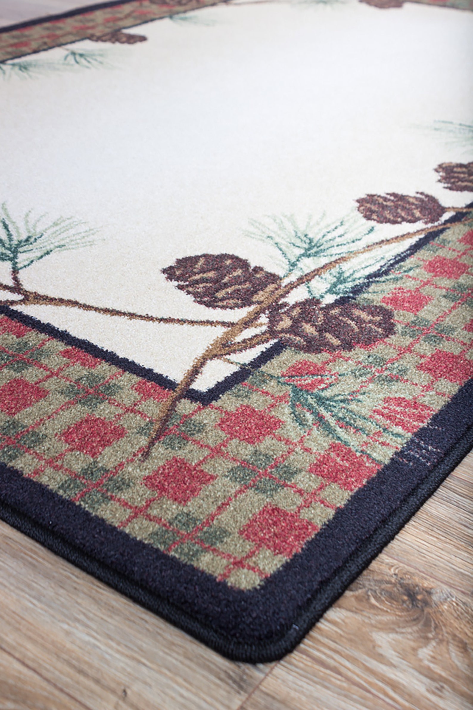 Pine Cone Rug Pinecone Rug Lodge Rug Cabin Rug Rustic Rug | Etsy