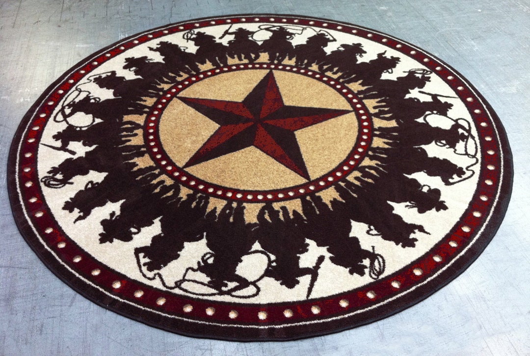 Rodeo Rug Cowboy Rug, Cowboy Area Rug, Western Rug, Western Area Rug, Horse Rug ...