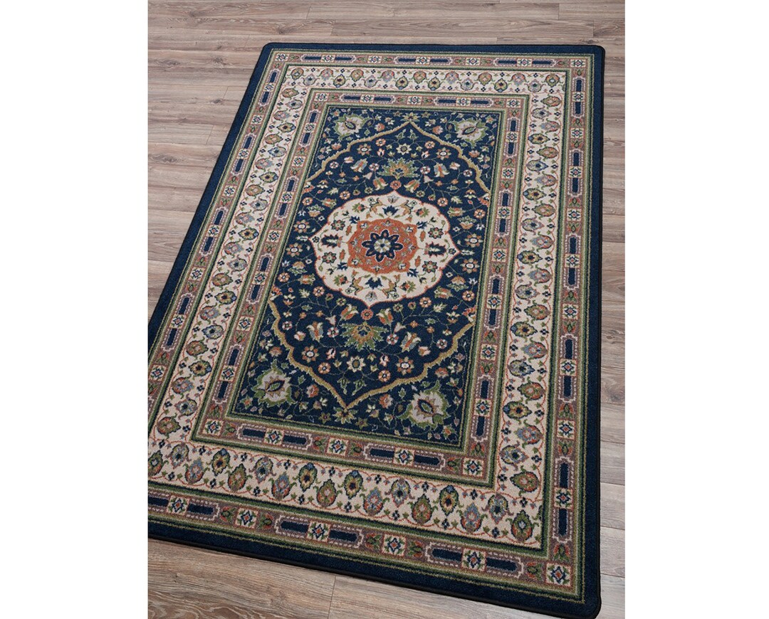 Blue Persian Style Rug Persian Style Area Rug Persian Rug Persian Area