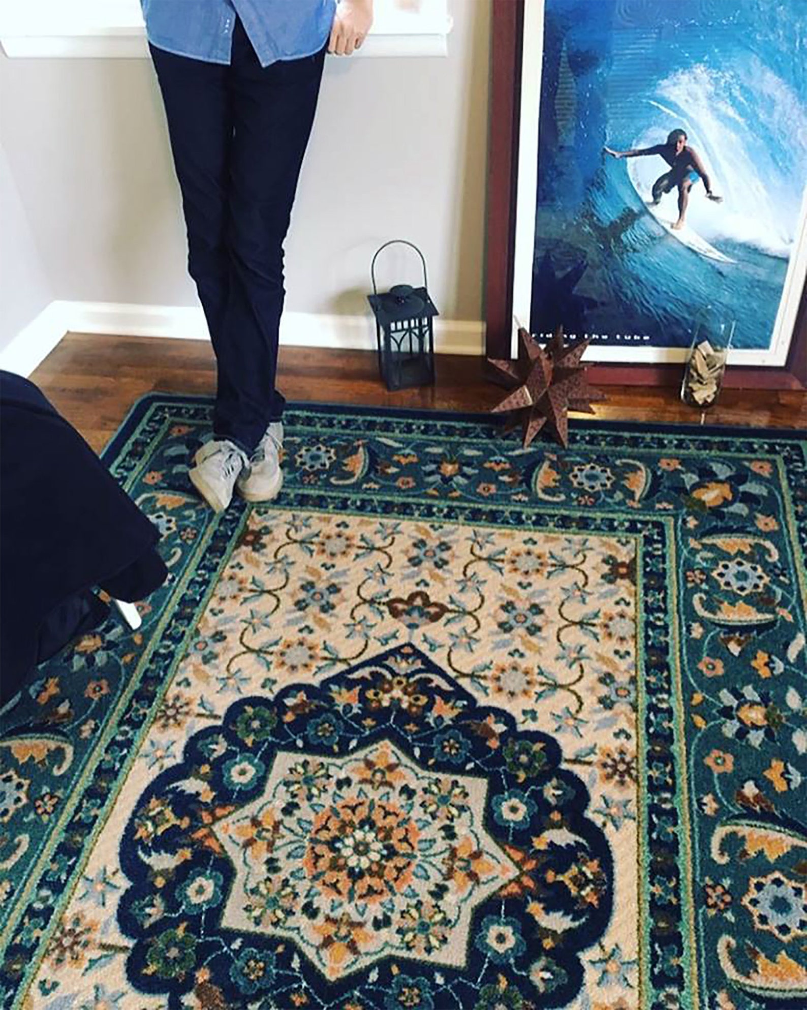 Green Persian Style Rug Persian Style Area Rug Persian Rug Etsy