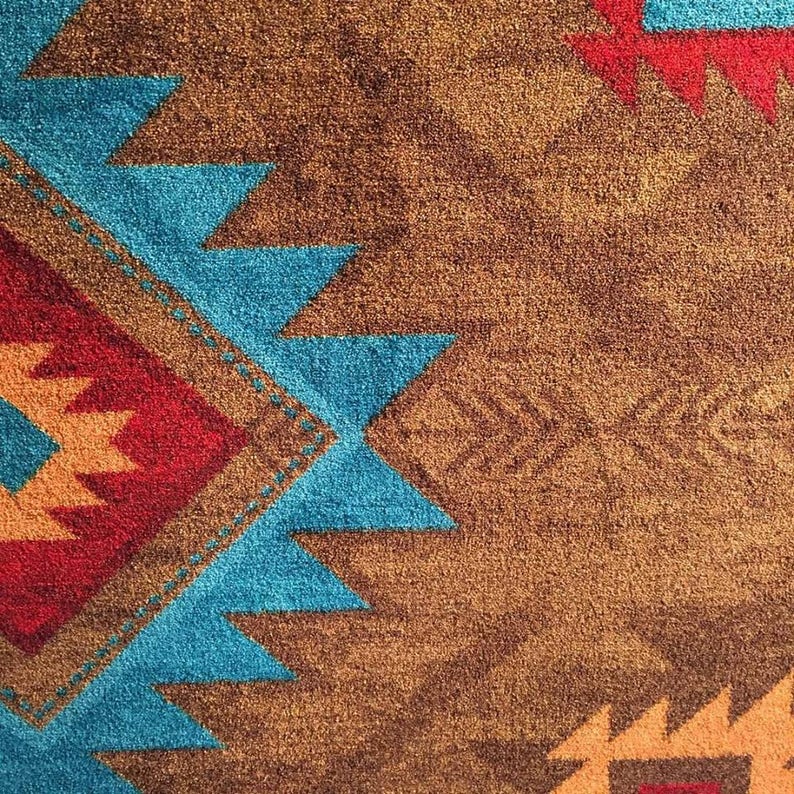 Native American Style Rug Native American Style Area Rug Etsy