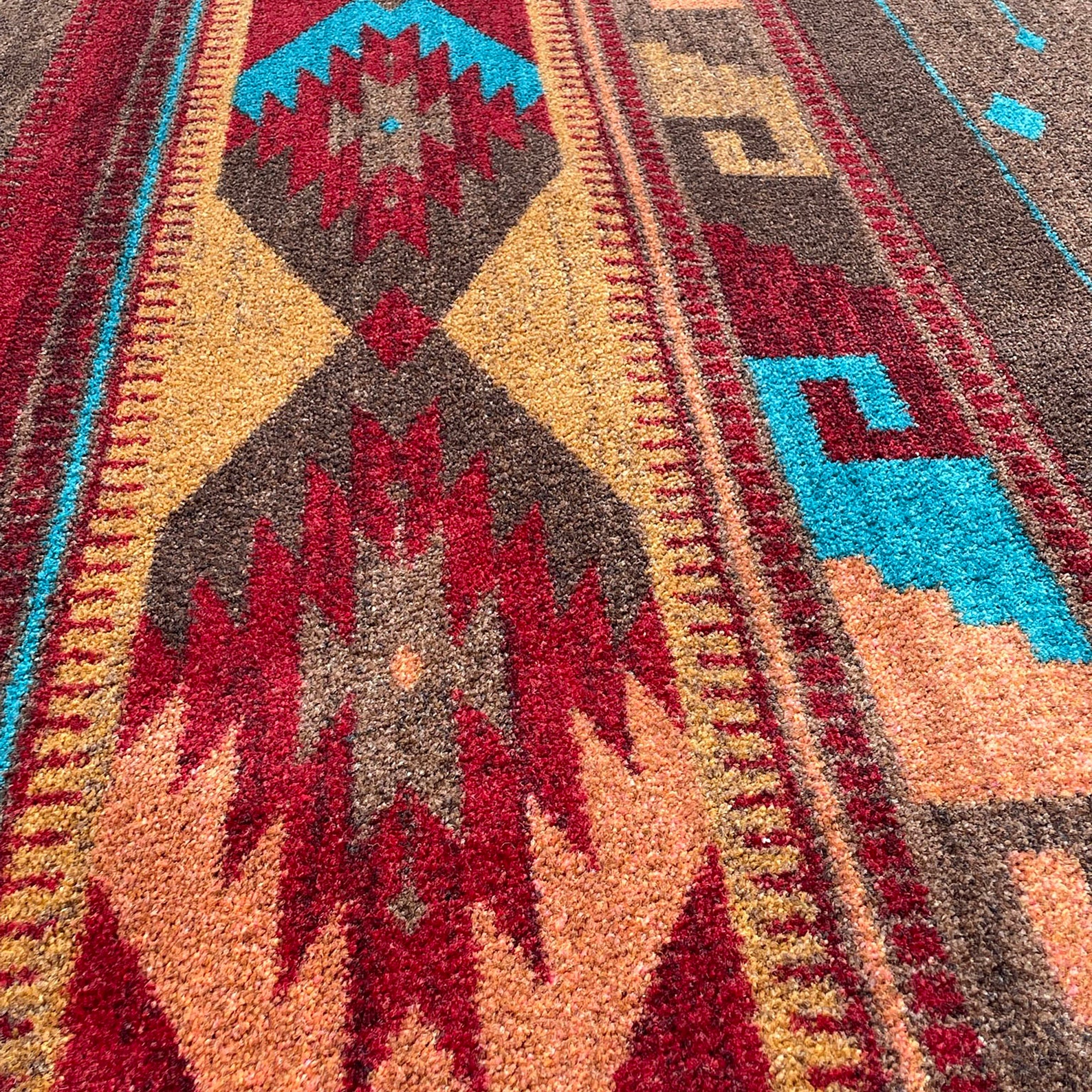 Turquoise Rug Turquoise Area Rug Southwestern Rug Etsy