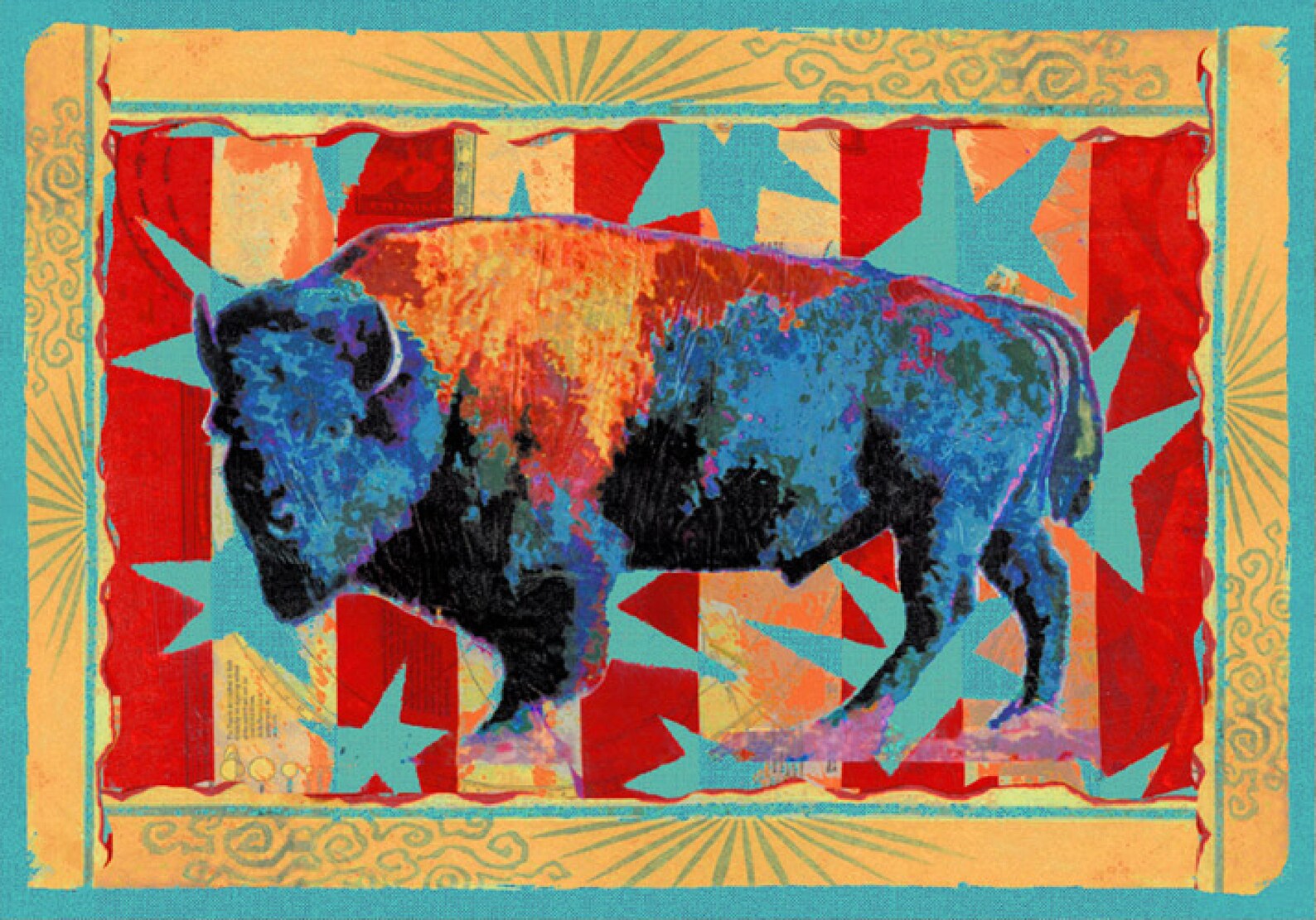 Buffalo Rug Buffalos Rug Buffalo Rugs Buffalo Area Rug Etsy