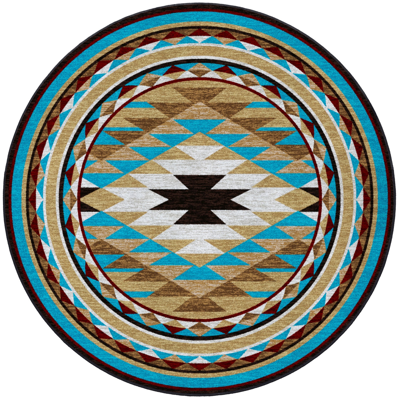 Bright Native American Style Rug, Bright Native American Style Area Rug