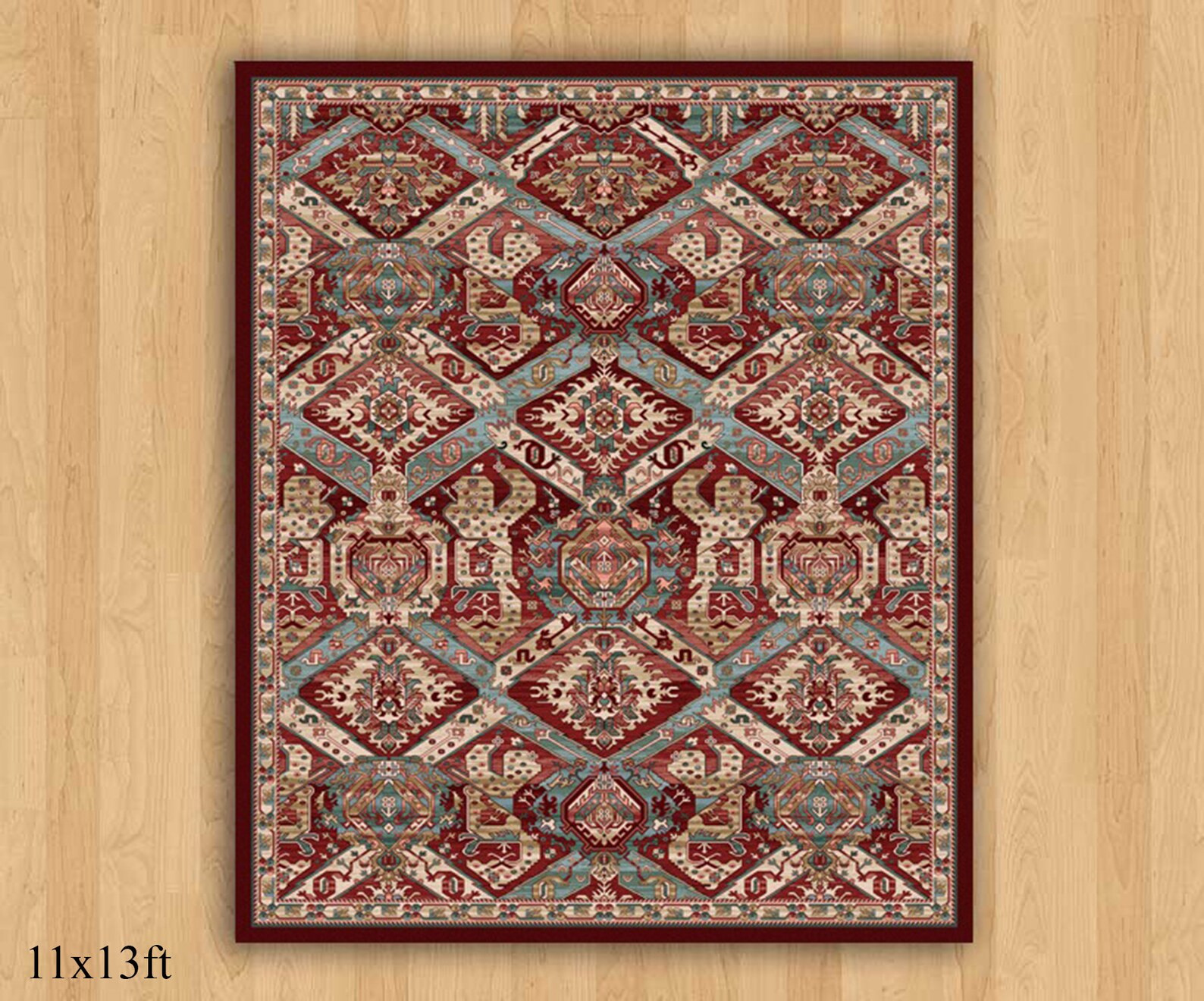 Persian Rug Persian Area Rug Red Persian Rug Red Persian Etsy